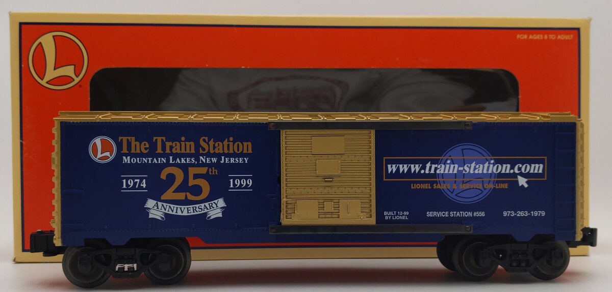 Lionel 6-36215 O Gauge Train Station 25th Anniversary Boxcar LN/Box