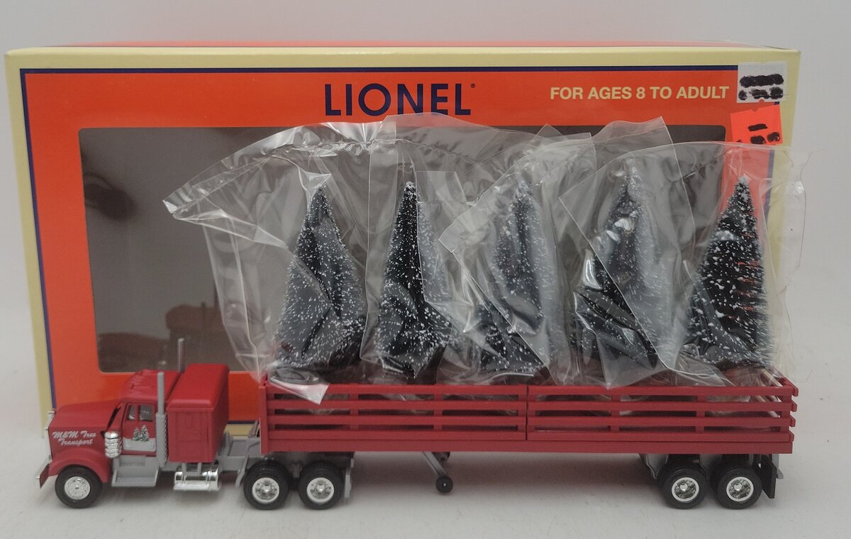 Lionel 6-24204 O Gauge Christmas Tractor Trailer with 5 Trees LN/Box