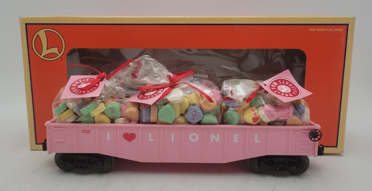 Lionel 6-19459 O Gauge Valentine Gondola w/Candy LN/Box