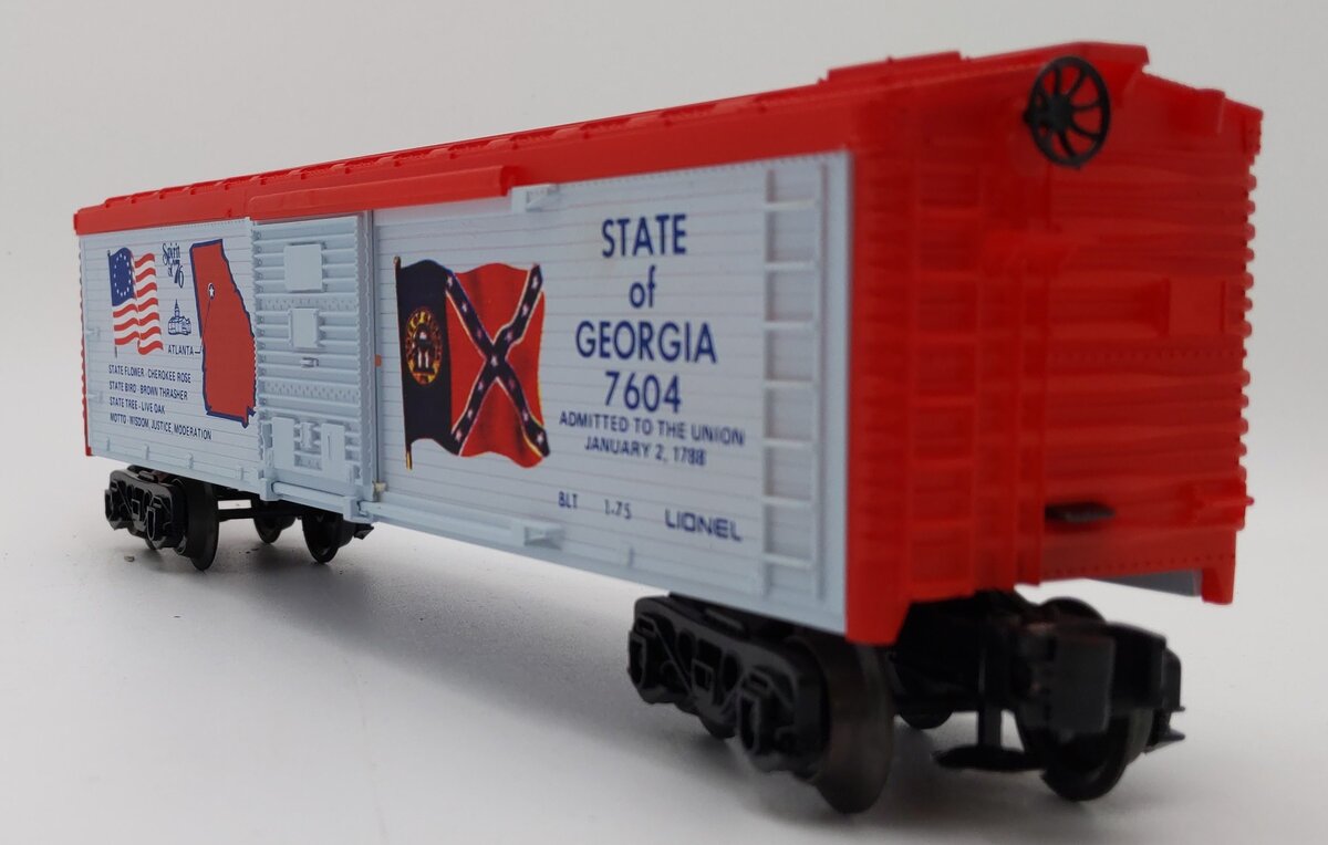 Lionel 6-7604 O Gauge State of Georgia Boxcar #7604 LN/Box