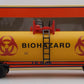 Lionel 6-16181 O Gauge Biohazard Tank Car With Lights LN/Box