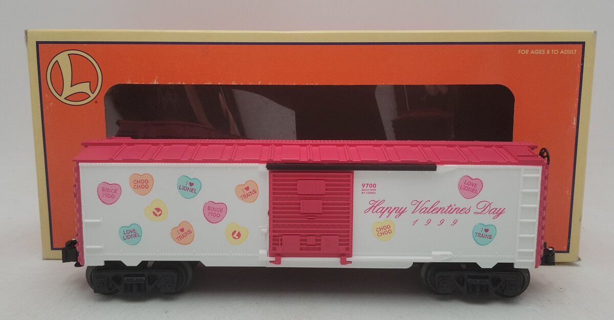 Lionel 6-26235 O Gauge Happy Valentines Day 1999 Boxcar #9700 EX/Box
