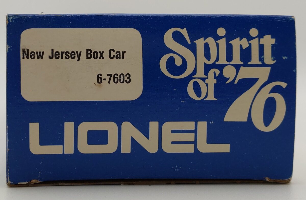 Lionel 6-7603 O Gauge State of New Jersey Boxcar #7603 LN/Box
