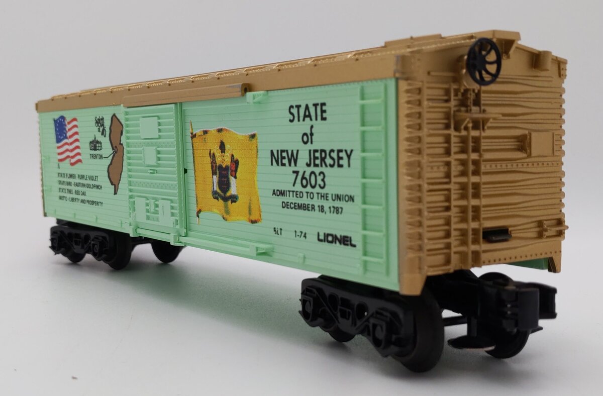 Lionel 6-7603 O Gauge State of New Jersey Boxcar #7603 LN/Box