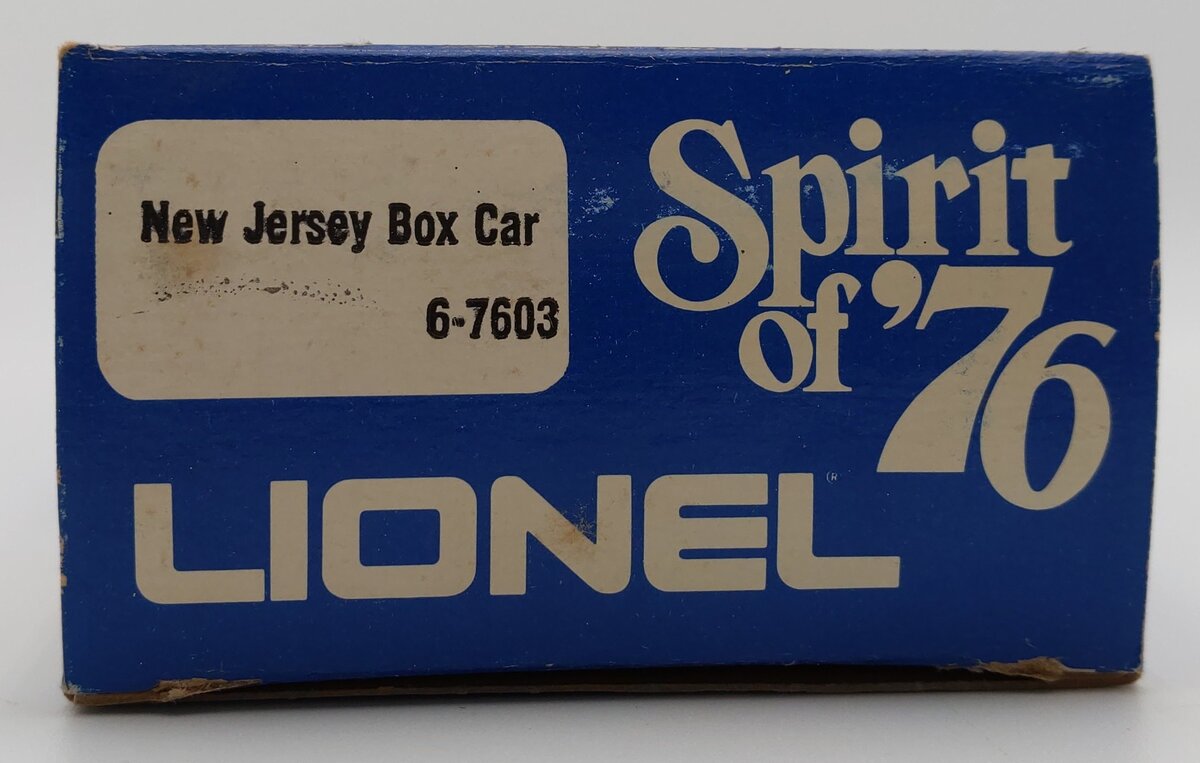 Lionel 6-7603 O Gauge State of New Jersey Boxcar #7603 LN/Box