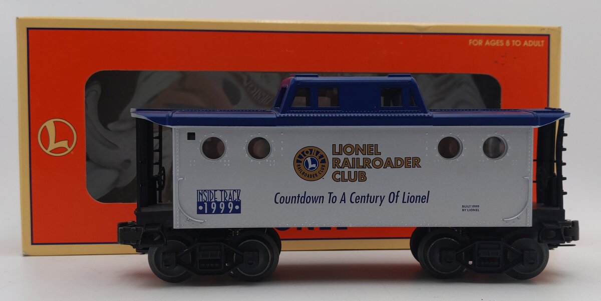 Lionel 6-19774 O Gauge Railroader Club Inside Track Porthole Caboose #1999 EX/Box