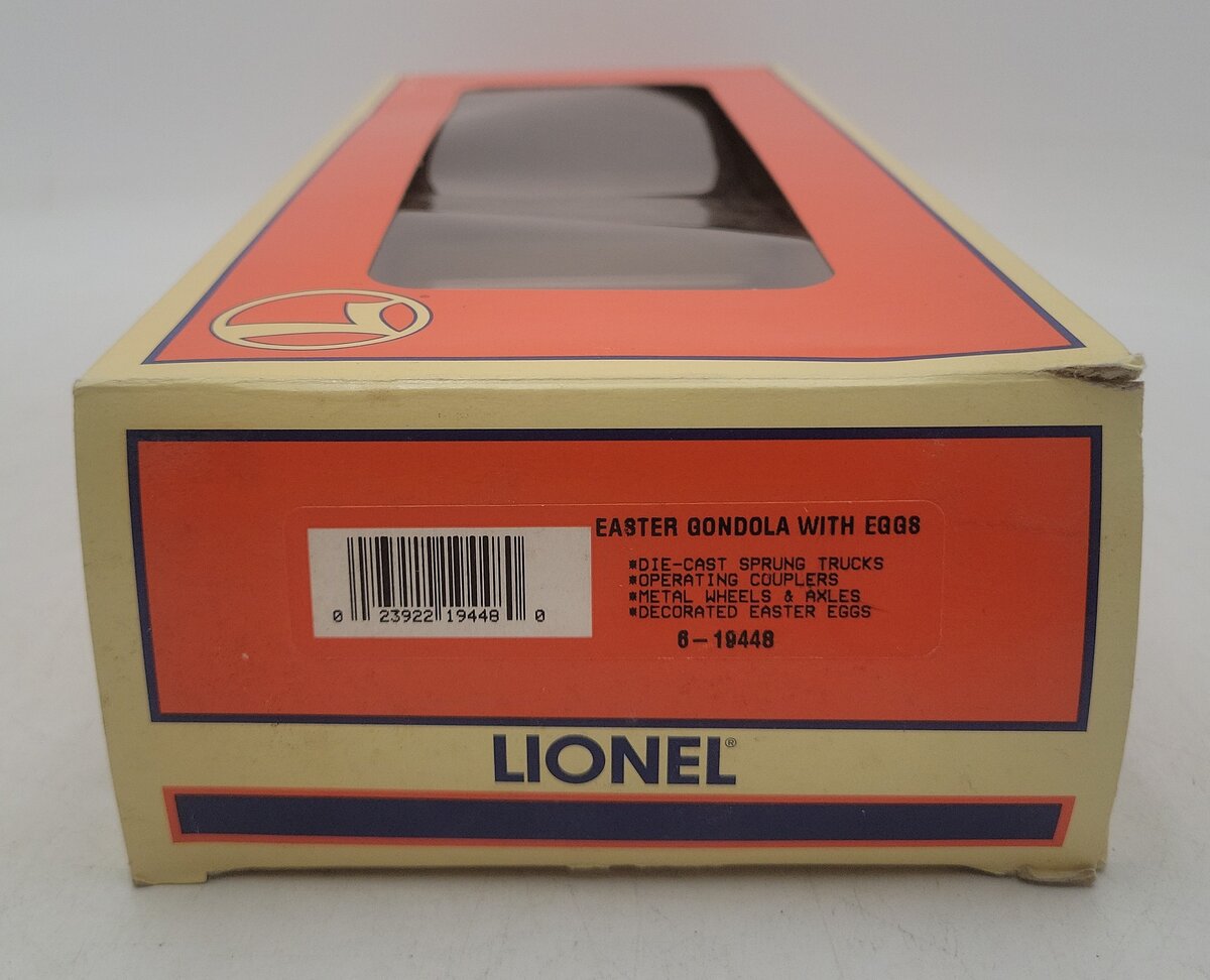 Lionel 6-19448 O Gauge Easter Gondola w/Decorated Easter Eggs EX/Box