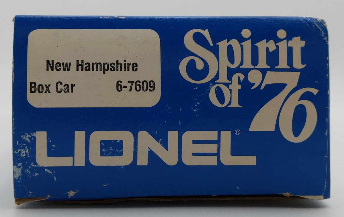 Lionel 6-7609 O Gauge State of New Hampshire Boxcar #7609 LN/Box