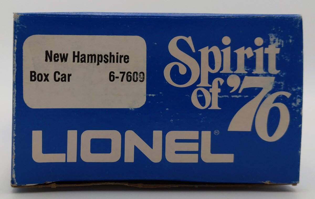Lionel 6-7609 O Gauge State of New Hampshire Boxcar #7609 LN/Box