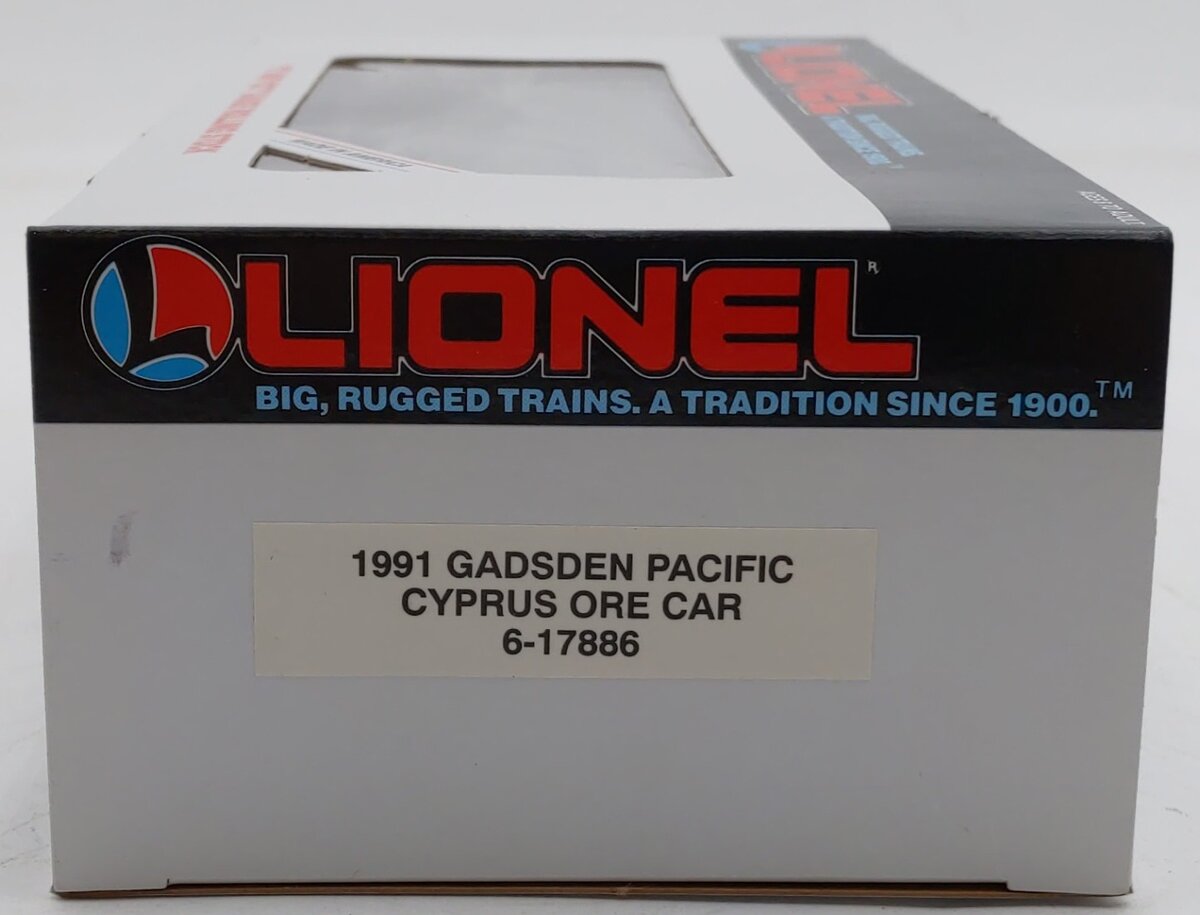 Lionel 6-17886 O Gauge 1991 Gadsden Pacific Cyprus Ore Car w/Load LN/Box