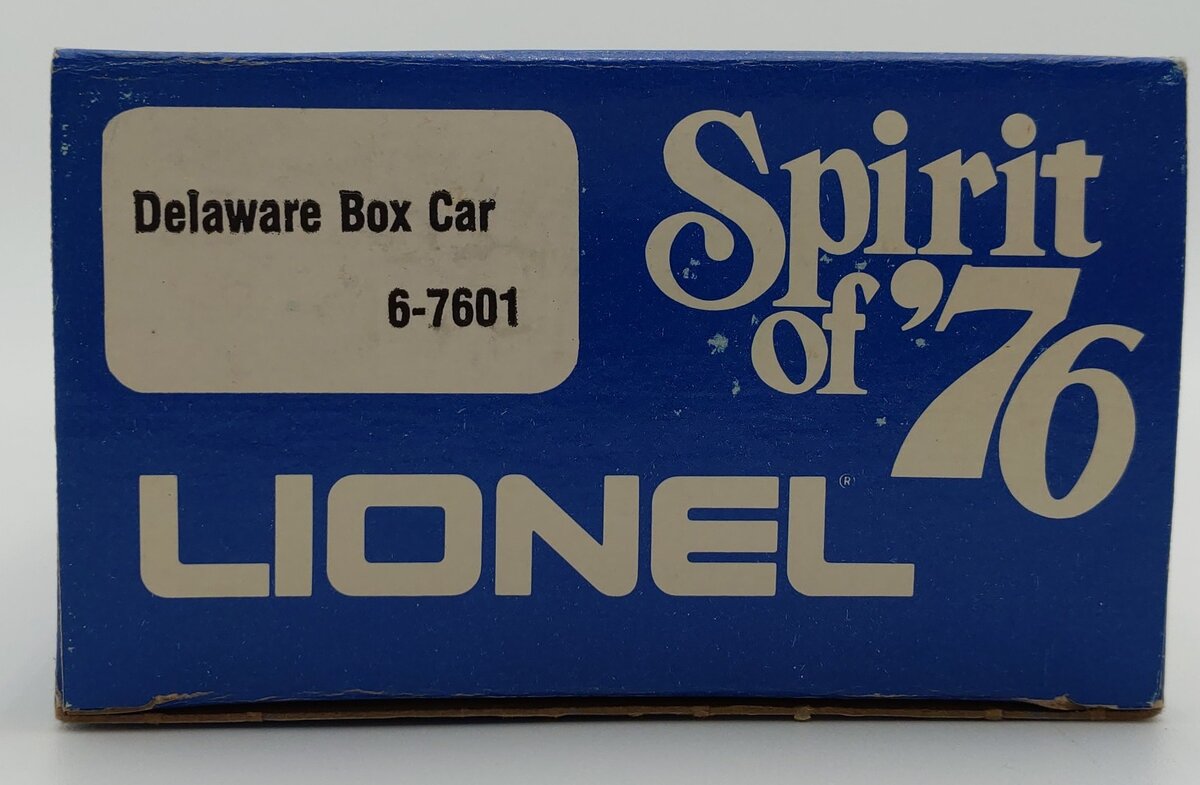 Lionel 6-7601 O Gauge State of Delaware Boxcar LN/Box