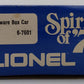 Lionel 6-7601 O Gauge State of Delaware Boxcar LN/Box