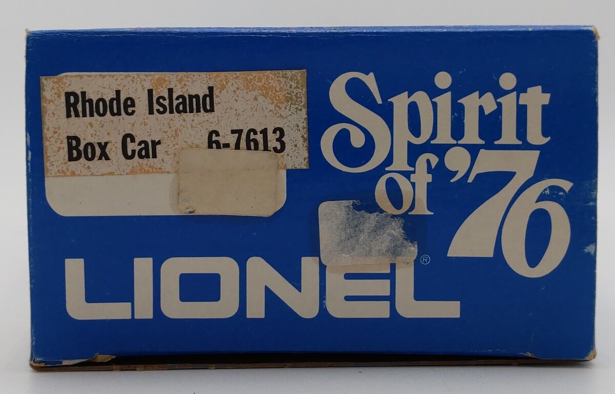 Lionel 6-7613 O Gauge Spirit of 76 State of Rhode Island Boxcar #7613 LN/Box