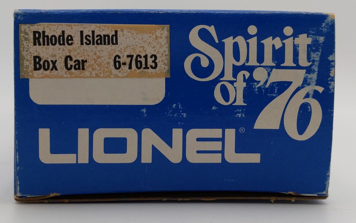 Lionel 6-7613 O Gauge Spirit of 76 State of Rhode Island Boxcar #7613 LN/Box