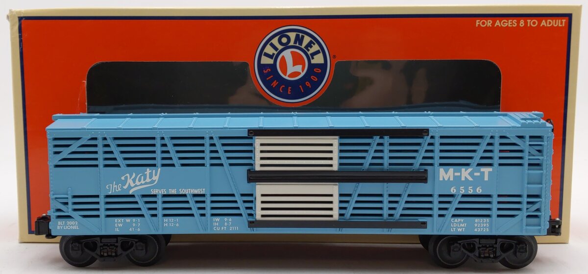 Lionel 6-19559 O Gauge Missouri-Kansas-Texas Stock Car #6556 LN/Box