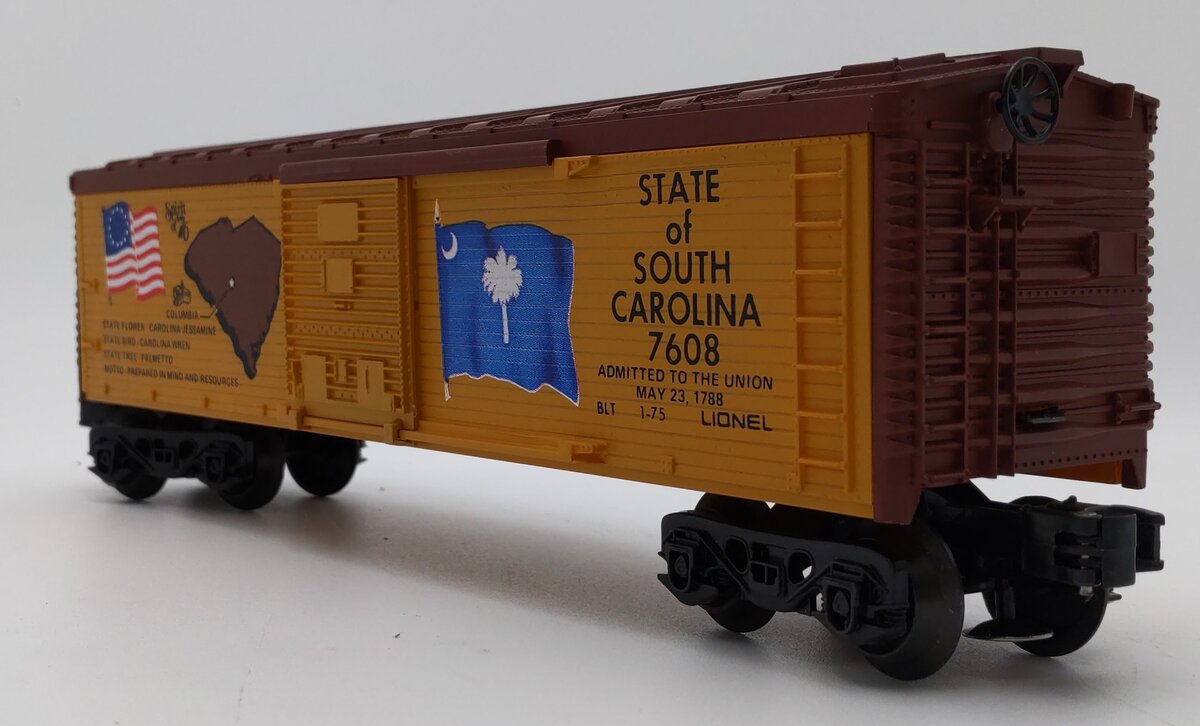 Lionel 6-7608 O Gauge State of South Carolina Boxcar #7608 LN/Box