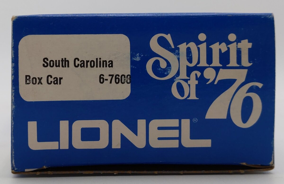 Lionel 6-7608 O Gauge State of South Carolina Boxcar #7608 LN/Box