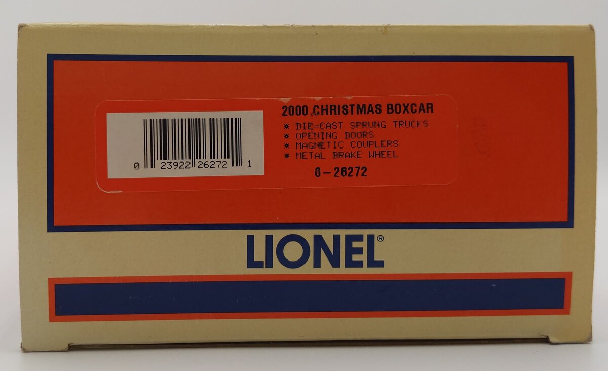 Lionel 6-26272 O Gauge 2000 Christmas Boxcar #9700 LN/Box