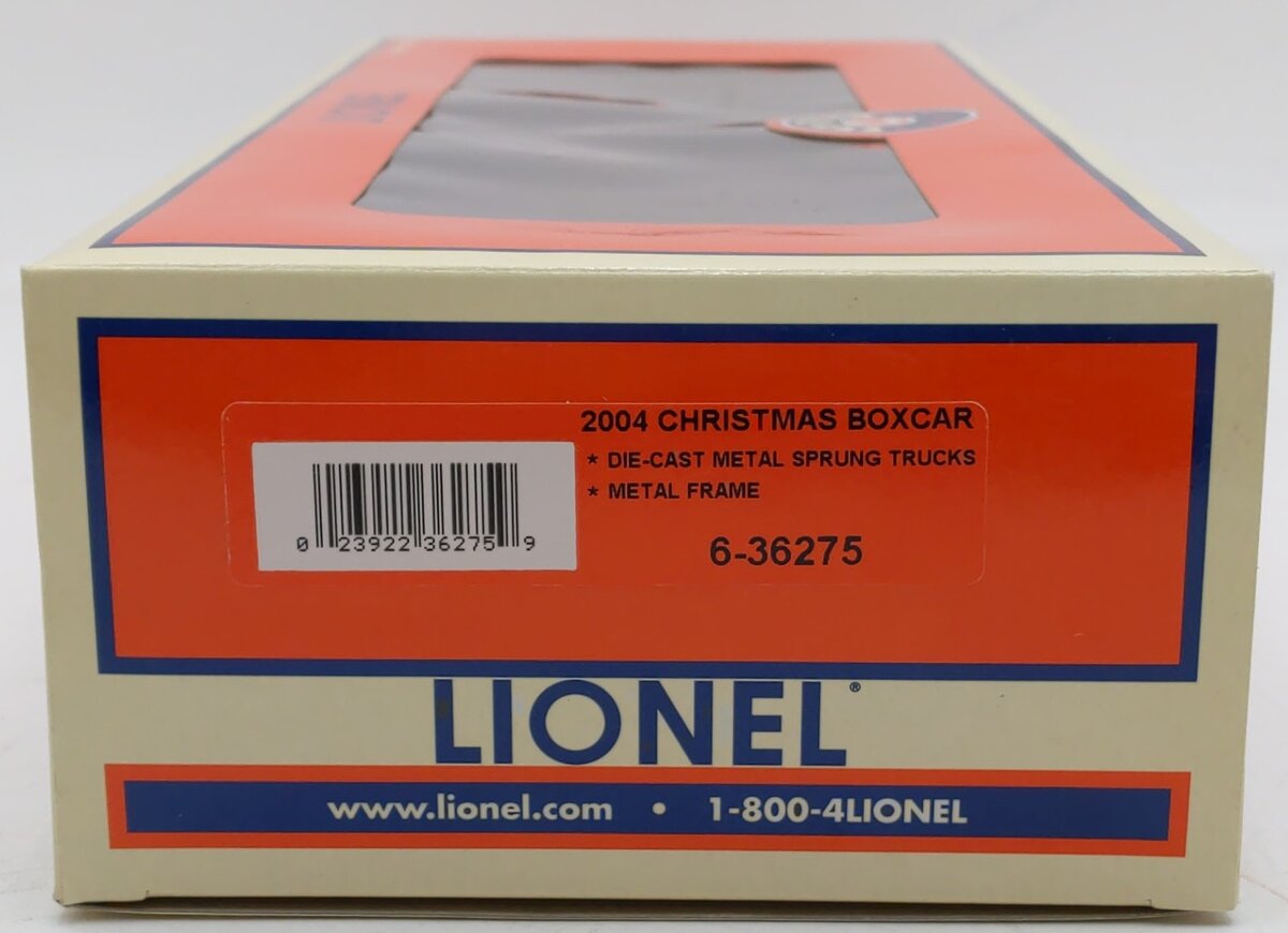 Lionel 6-36275 O Gauge 2004 Christmas Boxcar LN/Box