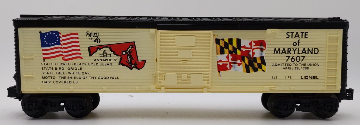 Lionel 6-7607 O Gauge State of Maryland Boxcar #7607 LN/Box