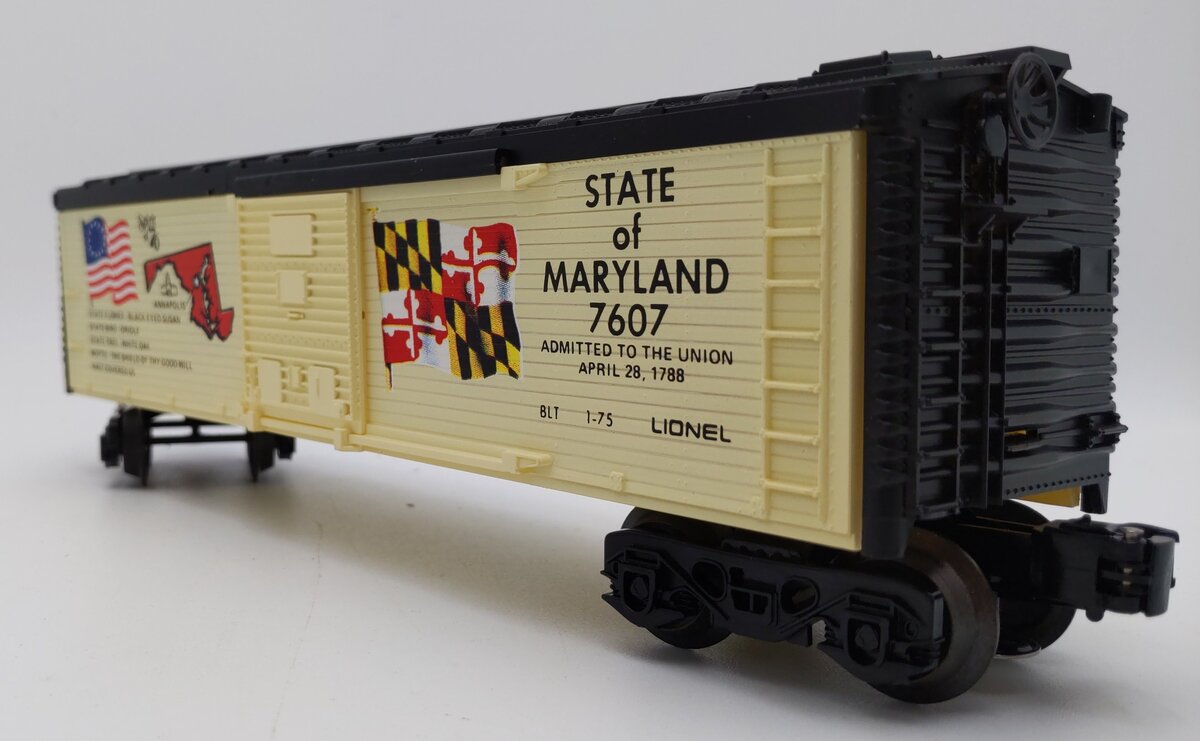 Lionel 6-7607 O Gauge State of Maryland Boxcar #7607 LN/Box