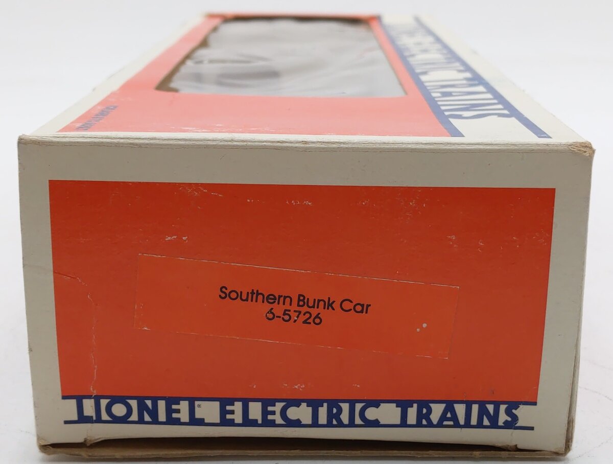 Lionel 6-5726 O Gauge Southern Bunk Car with Illumination #5726 EX/Box
