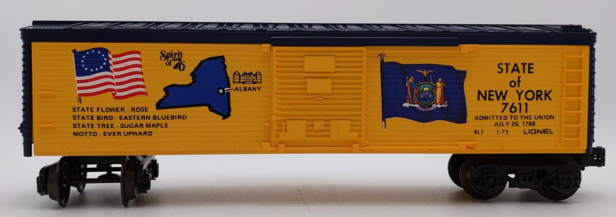 Lionel 6-7611 O Gauge State of New York Boxcar #7611 LN/Box