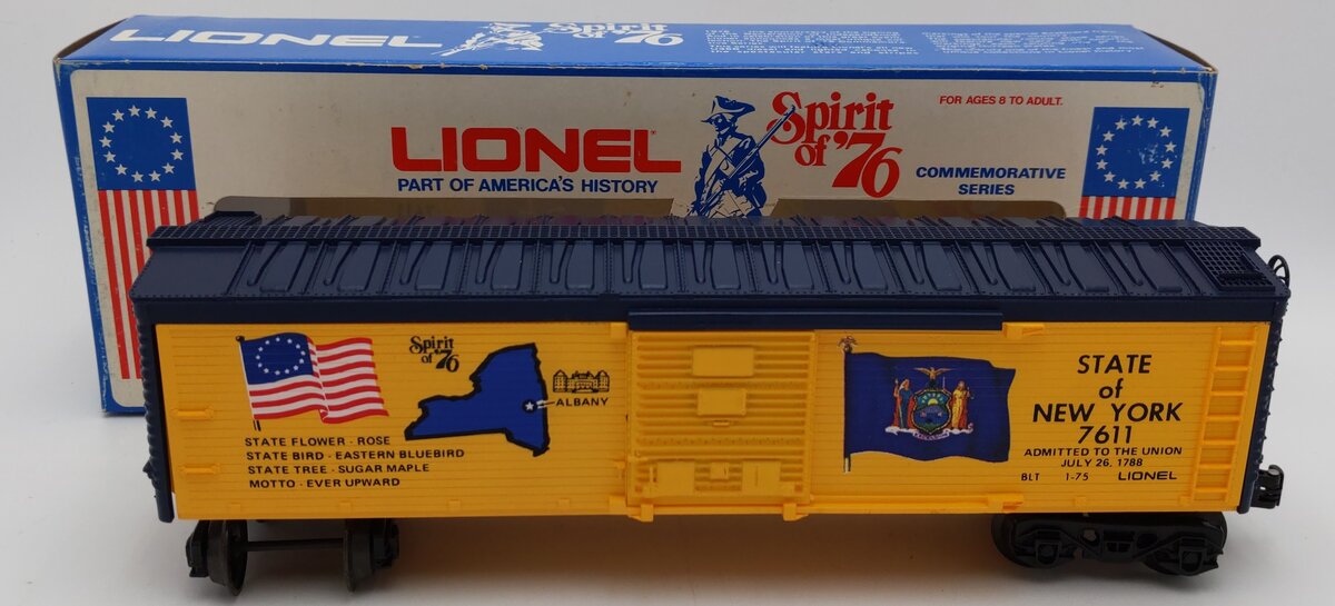 Lionel 6-7611 O Gauge State of New York Boxcar #7611 LN/Box