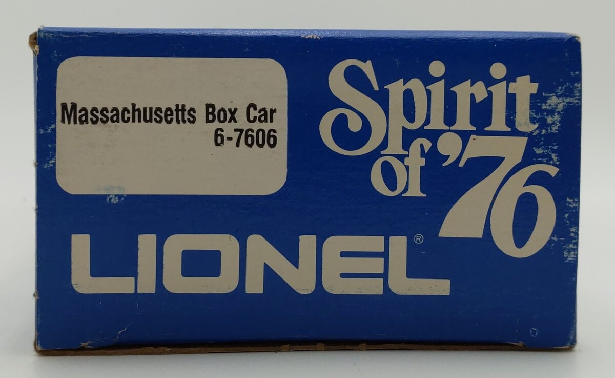 Lionel 6-7606 O Gauge State of Massachusetts Boxcar #7606 LN/Box