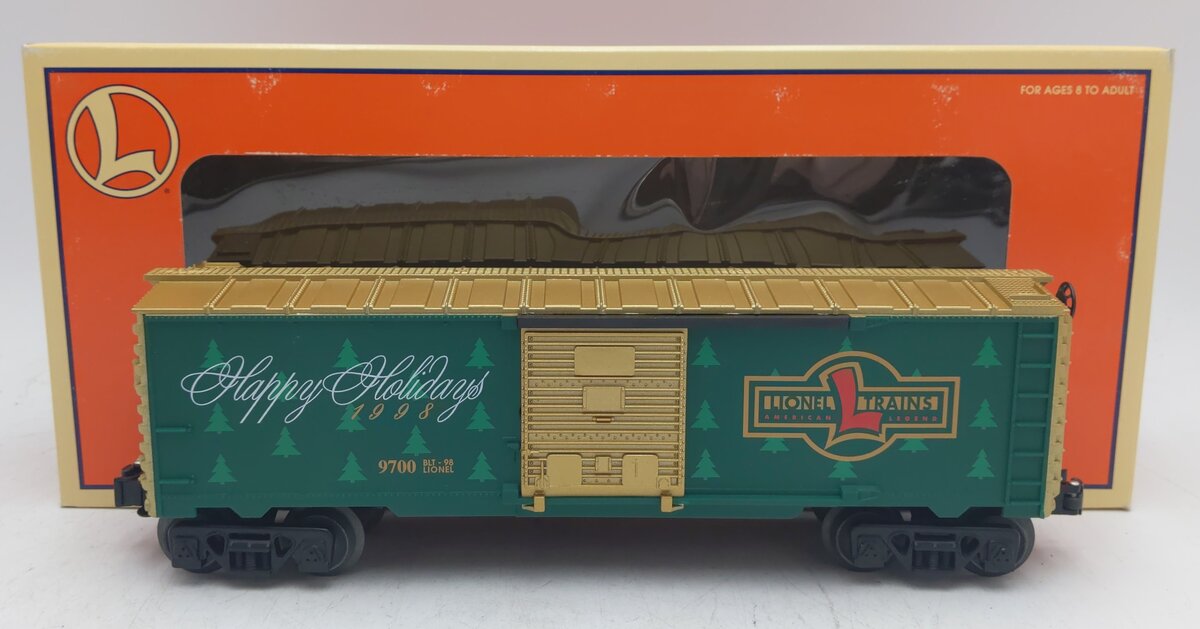 Lionel 6-16291 O Gauge 1998 Christmas Boxcar #9700 EX/Box