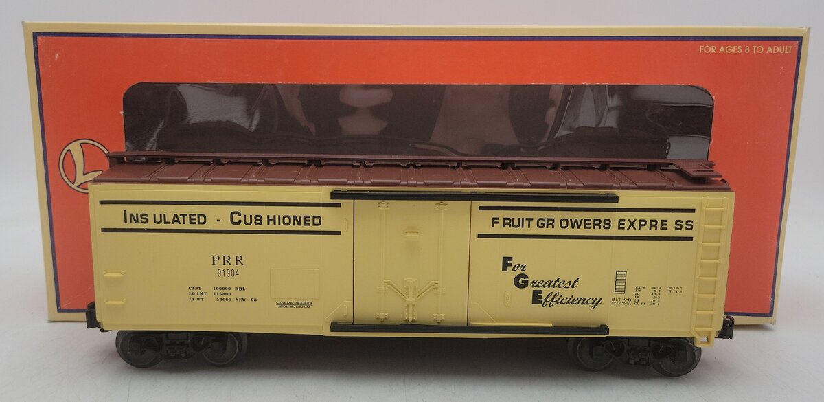 Lionel 6-17317 O Gauge Pennsylvania Refrigerator Car #91904 EX/Box