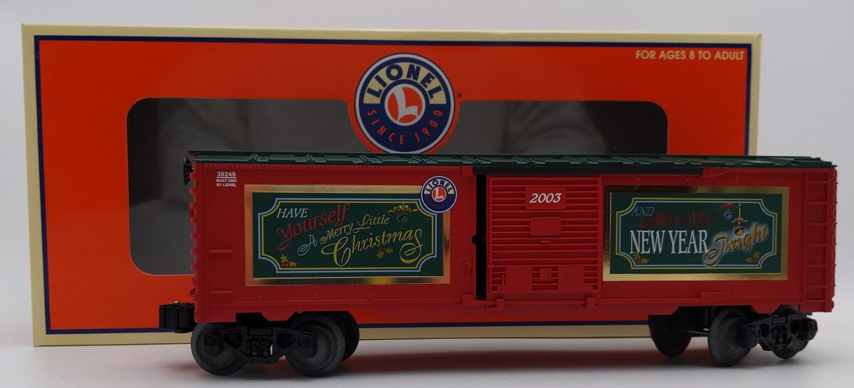 Lionel 6-39249 O Gauge 2003 LRRC Christmas Box Car #2003 LN/Box