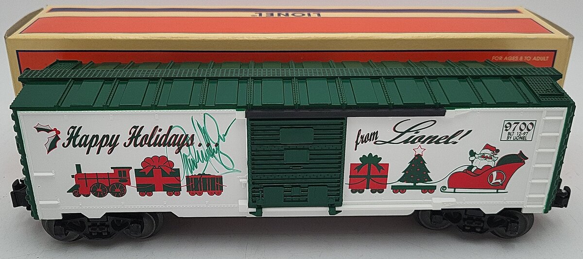 Lionel 6-16273 O Gauge Autographed Happy Holidays Boxcar - RARE LN/Box