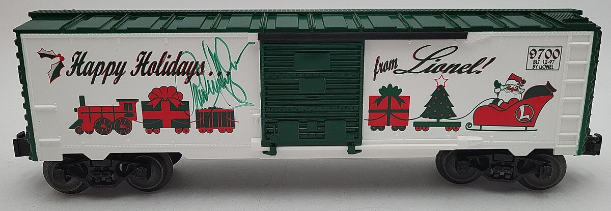 Lionel 6-16273 O Gauge Autographed Happy Holidays Boxcar - RARE LN/Box