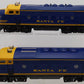Lionel 6-18117 O Gauge Santa Fe Blue/Yellow F3 AA Diesel Set EX/Box