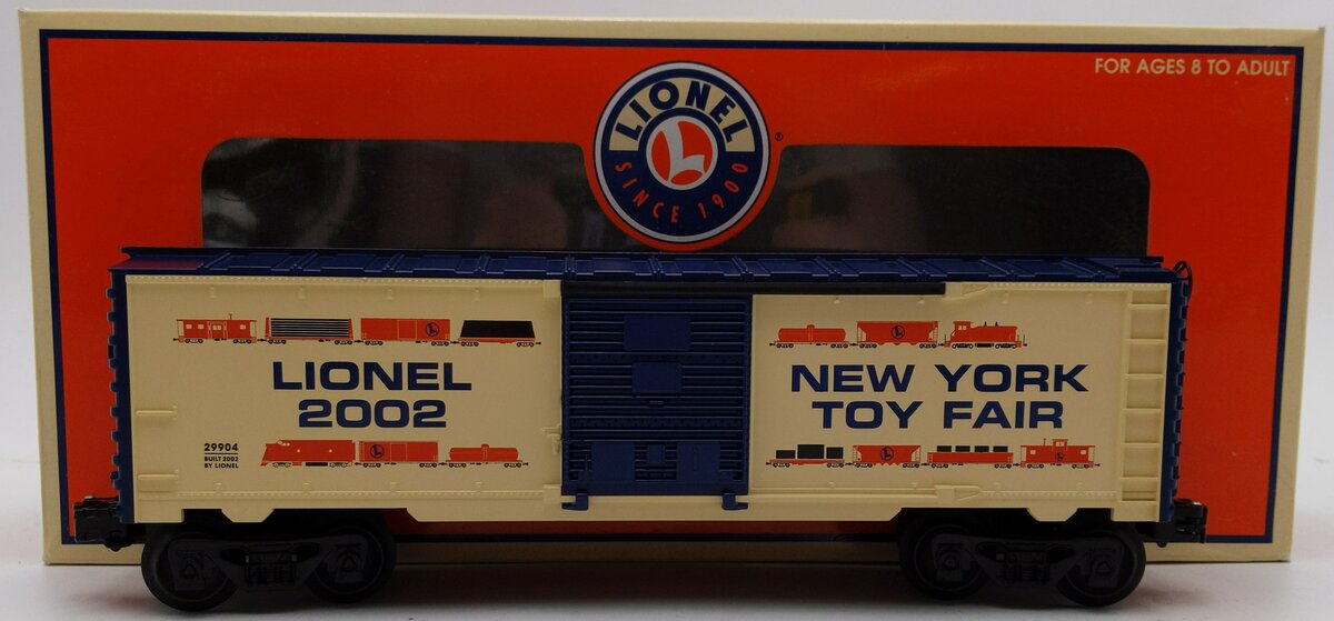Lionel 6-29904 O Gauge 2002 Toy Fair Boxcar LN/Box