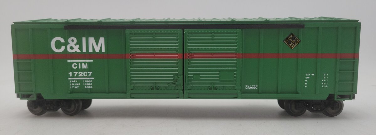 Lionel 6-17207 O Gauge Chicago & Illinois Midland Double Door Boxcar #17207 EX/Box