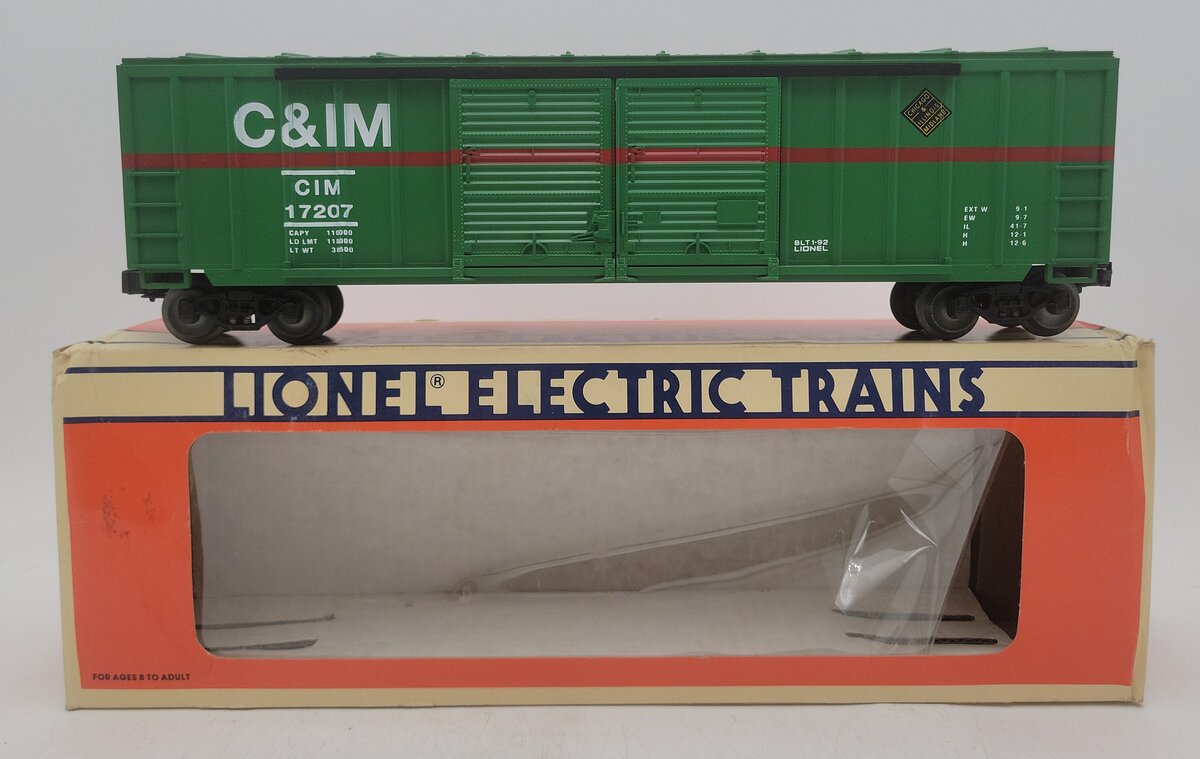 Lionel 6-17207 O Gauge Chicago & Illinois Midland Double Door Boxcar #17207 EX/Box