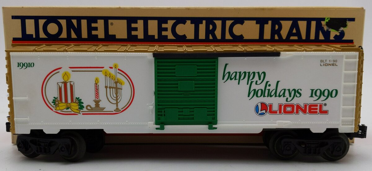 Lionel 6-19910 O Gauge 1990 Seasons Greetings Box Car LN/Box