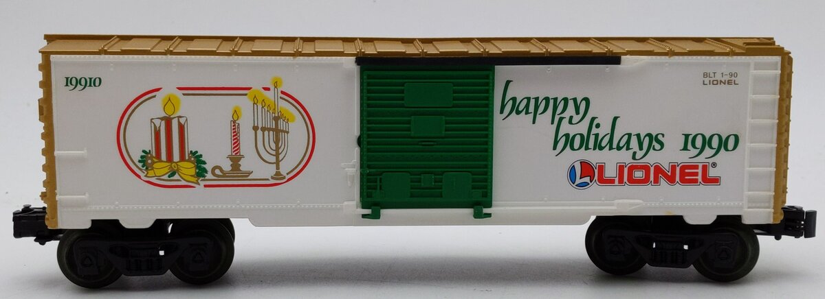 Lionel 6-19910 O Gauge 1990 Seasons Greetings Box Car LN/Box