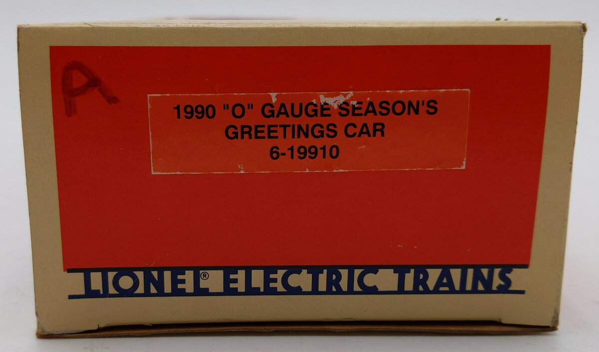 Lionel 6-19910 O Gauge 1990 Seasons Greetings Box Car LN/Box
