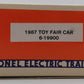 Lionel 6-19900 O Gauge1987 Toy Fair Boxcar LN/Box