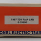 Lionel 6-19900 O Gauge1987 Toy Fair Boxcar LN/Box