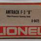 Lionel 6-8475 O Gauge Amtrak F3 Dummy B-Unit Diesel Locomotive EX/Box