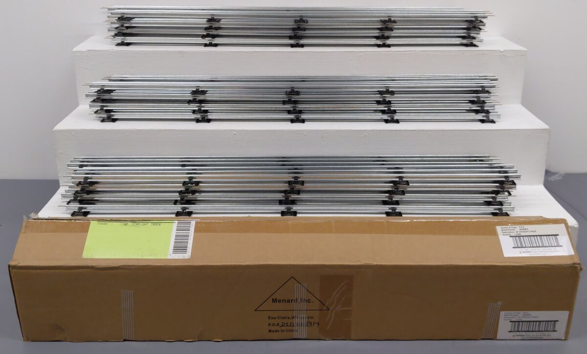 Menards MC88014 O Gauge 30" Straight Track Sections (24) LN/Box
