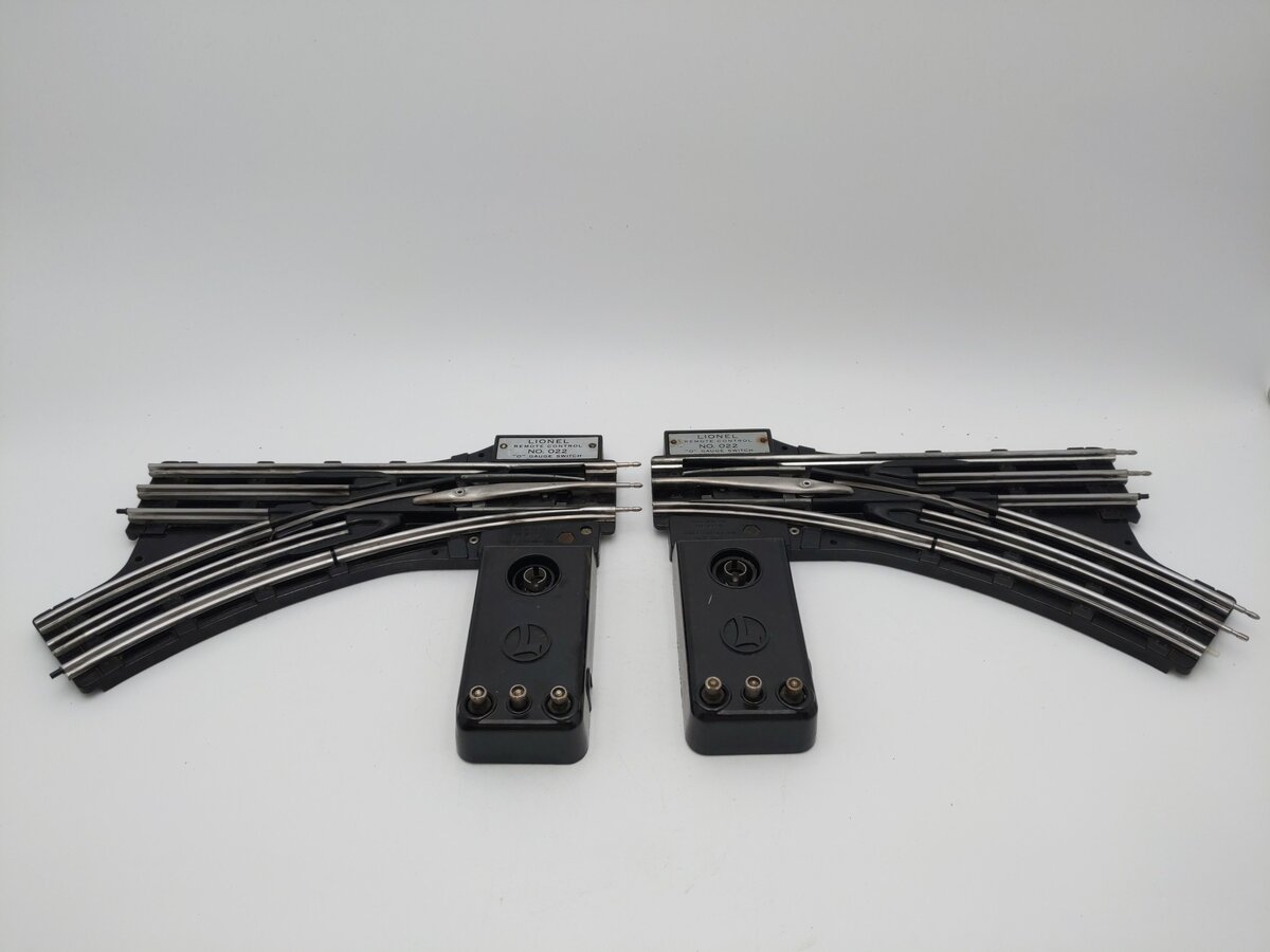 Lionel O22 Vintage O Left-Hand & Right-Hand Remote Control Switches (Pair of 2) VG