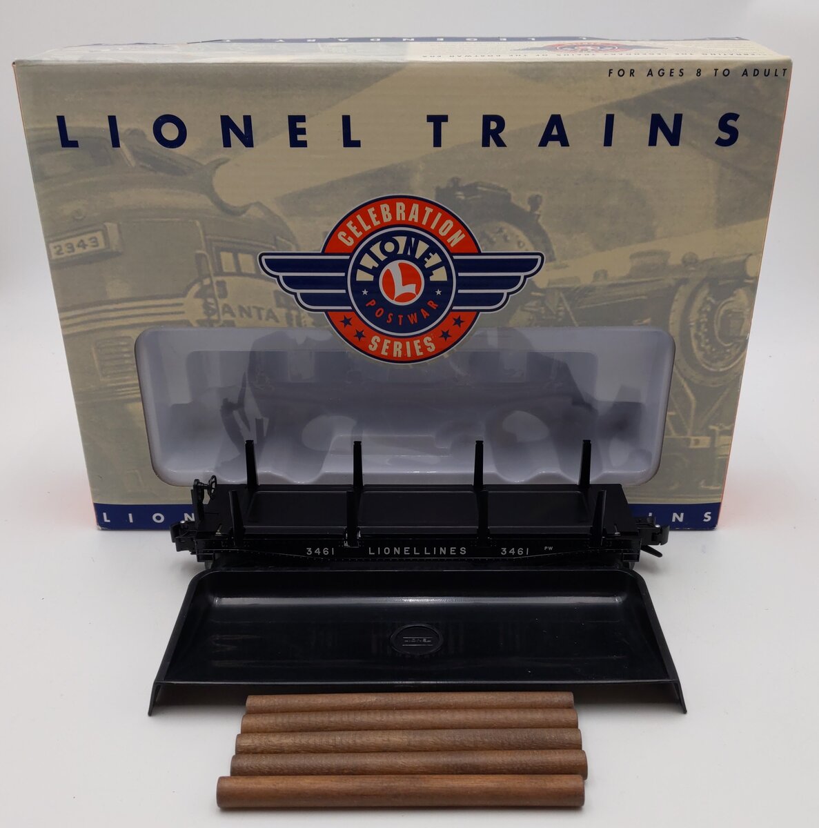 Lionel 6-26760 O Lionel Lines Log Dump Car PWC #3461 LN/Box
