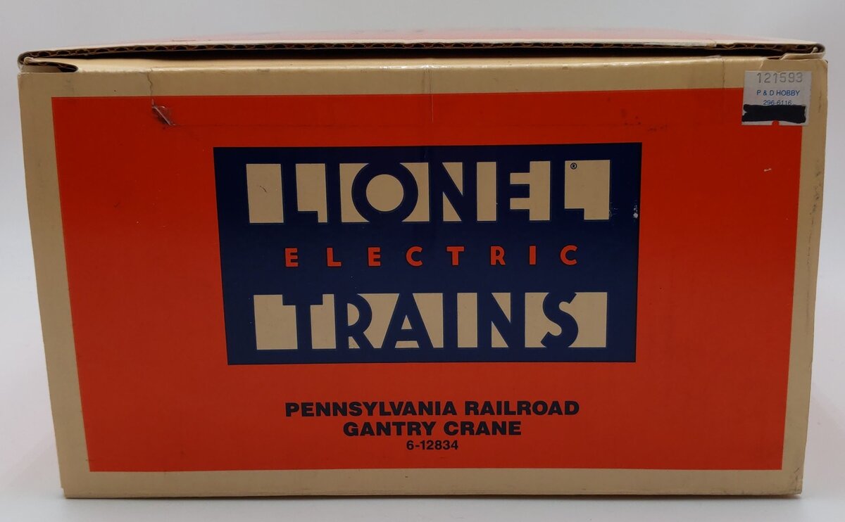 Lionel 6-12834 O Gauge Pennsylvania Railroad Gantry Crane EX/Box