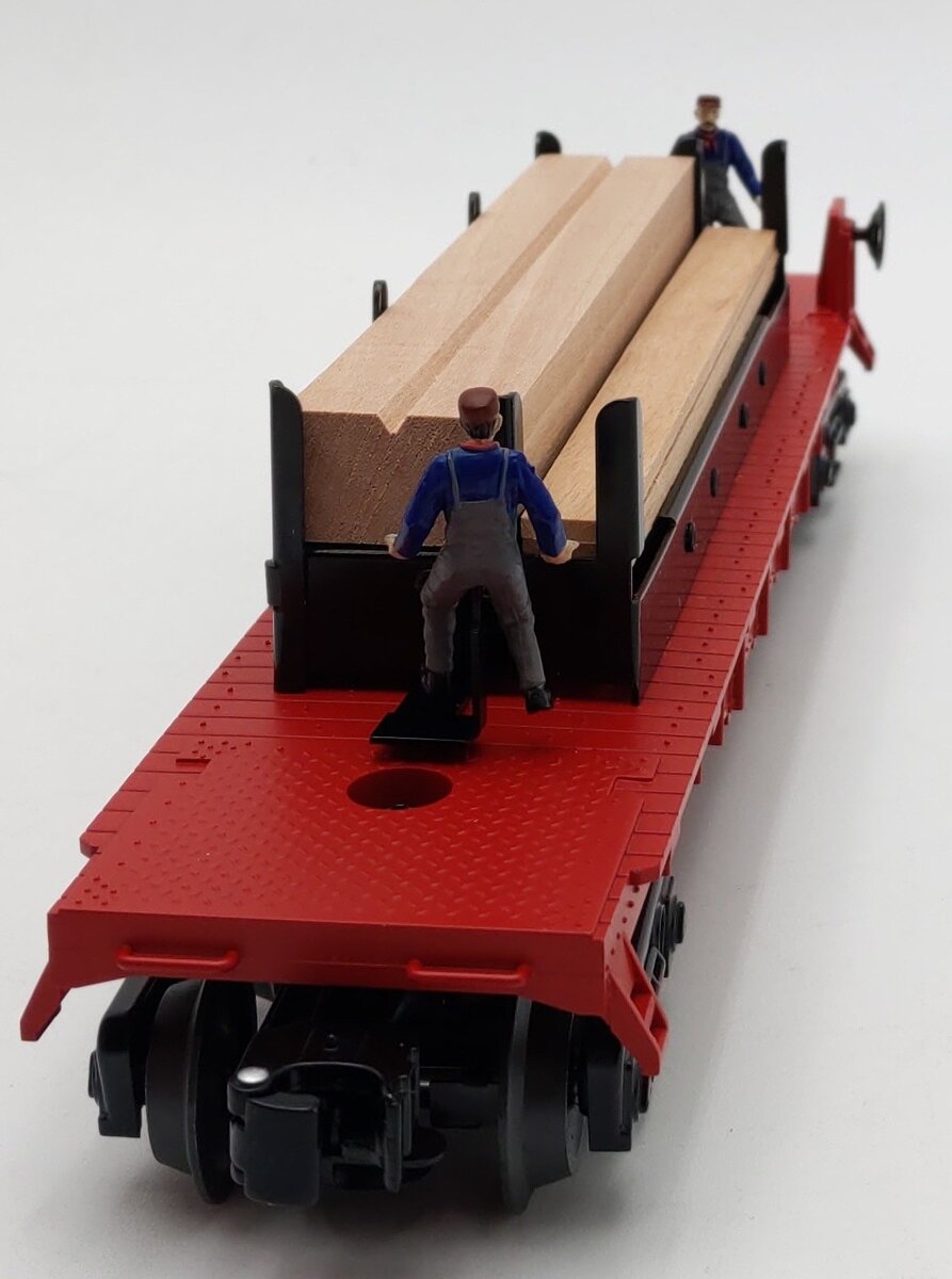 Lionel 6-36815 O Santa Fe Moe & Joe Operating Flatcar LN/Box