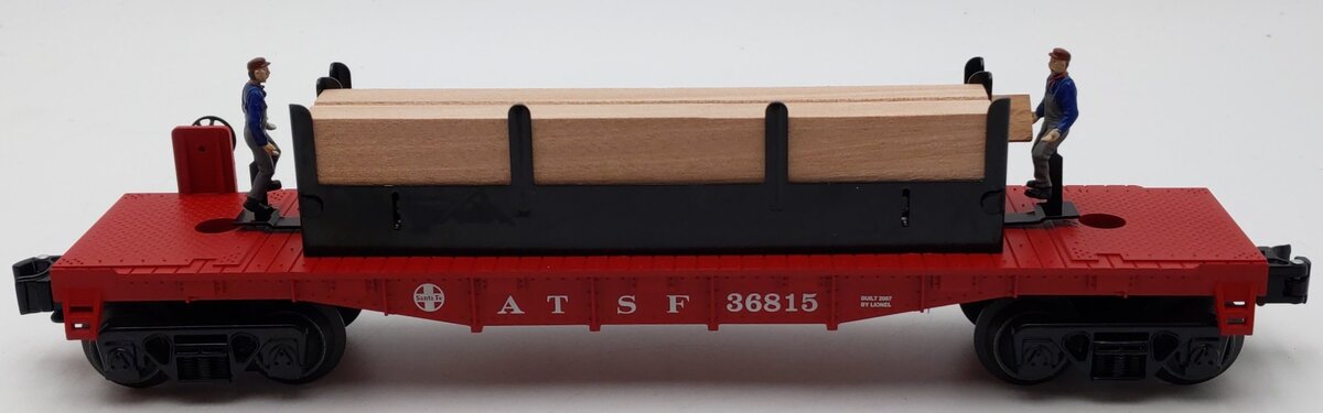 Lionel 6-36815 O Santa Fe Moe & Joe Operating Flatcar LN/Box